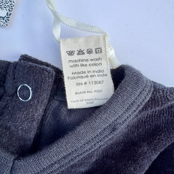 Kate Quinn Velour Skirted Bodysuit / Peplum Dress – Black, 6-12M | NWT - Picture 4 of 6